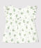 Blusa manica corta bebè in garza di cotone biologico a fiori bianco MARSHMALLOW/bianco MULTICO
