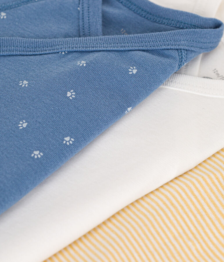 Confezione da 3 body incrociati beb&egrave; a maniche lunghe in cotone variante 1