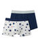 Lotto di 2 boxer per bambino in jersey stretch: con stampa + in tinta unita SPECIAL LOT 00