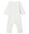 Bodyjama senza piedi bebè a costine bianco MARSHMALLOW/bianco MULTICO