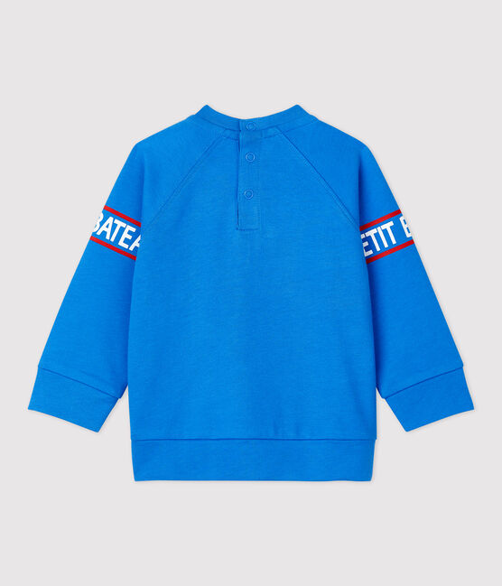 Felpa per bebè in tessuto felpato leggero blu BRASIER