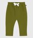 Pantaloni in cotone tinta unita neonato