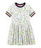 Abito bambina bianco/multicolore