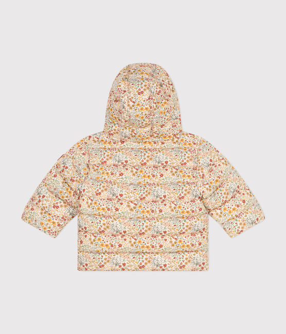Piumino con cappuccio e stampa neonato bianco AVALANCHE/ MULTICO