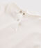 T-shirt bambina con colletto alla collegiale bianco MARSHMALLOW