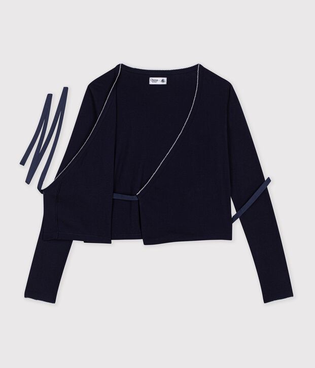 Cardigan in cotone tinta unita donna SMOKING