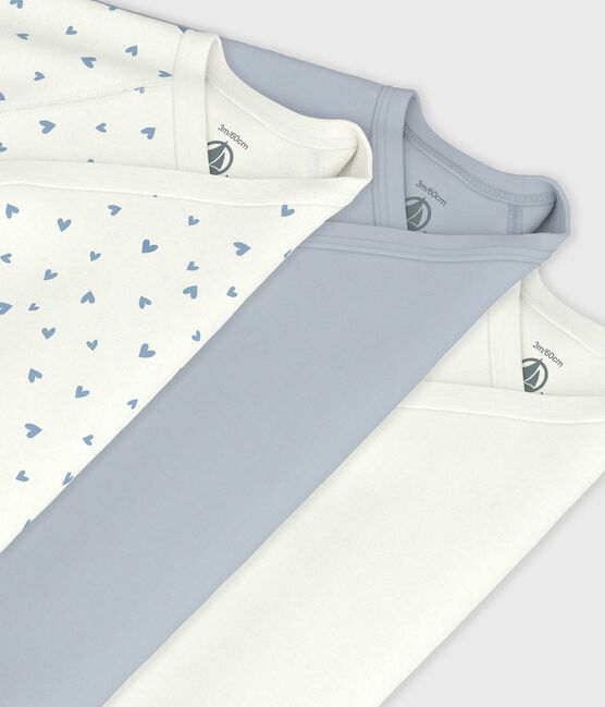 Set di body incrociati a maniche lunghe in cotone fantasia neonato variante 1