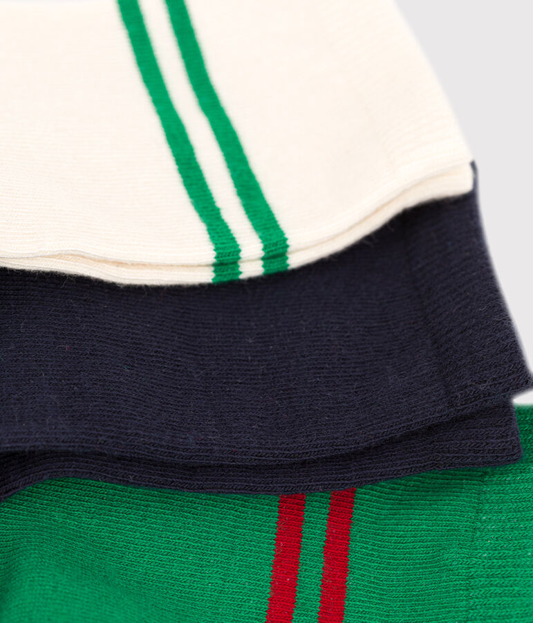 Confezione da 3 paia di calzini bambina-bambino variante 1