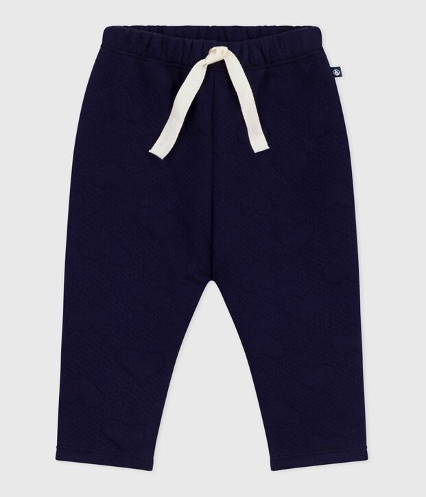 Pantaloni in cotone spesso con motivo a cuori neonata SOIR