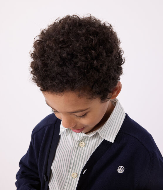 Cardigan in cotone bambino blu SMOKING