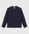 Camicia in garza di cotone bambino blu SMOKING