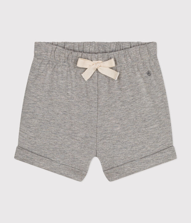 Shorts in jersey leggero beb&egrave; grigio