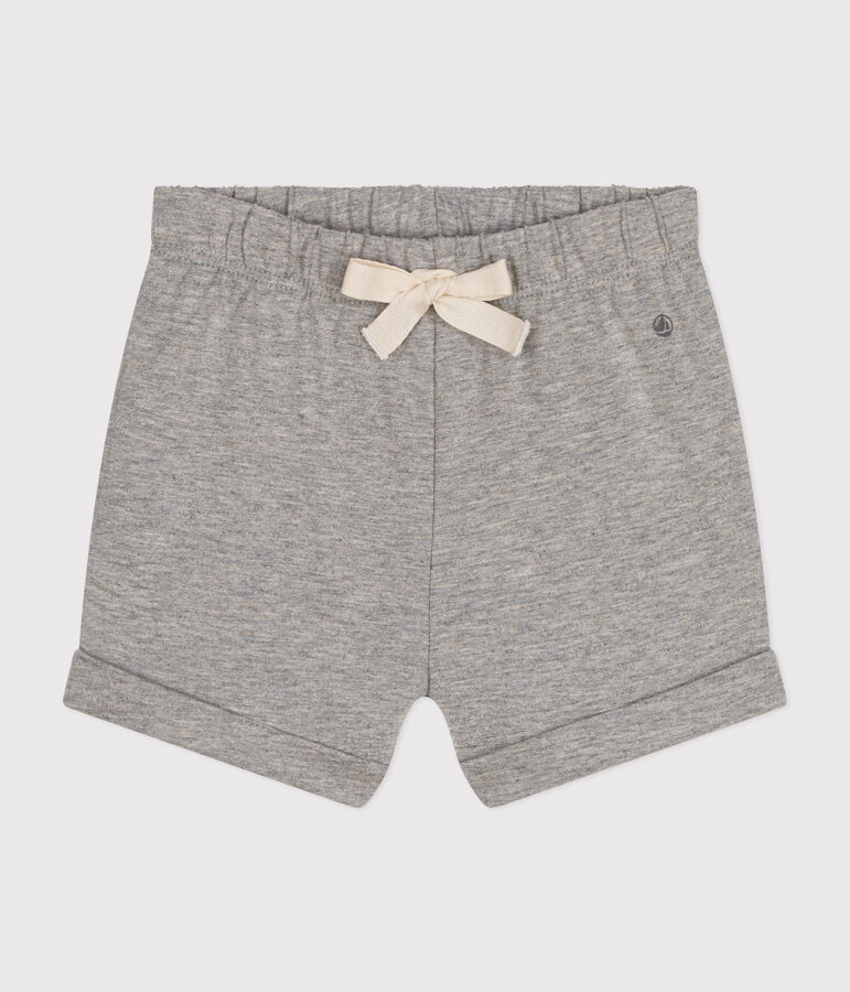 Shorts in jersey leggero beb&egrave; grigio