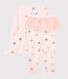Pigiama maschera ballerina bambina a costine