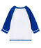 T-shirt ml protezione solare bebè unisex bianco MARSHMALLOW/blu RIYADH