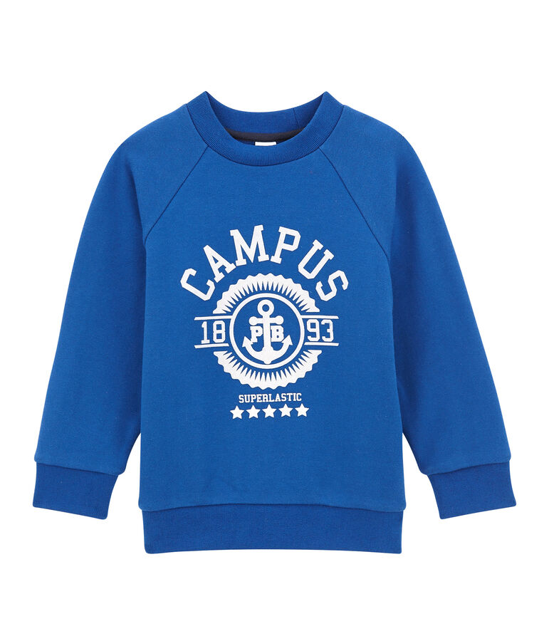 Sweat shirt enfant gar&ccedil;on blu