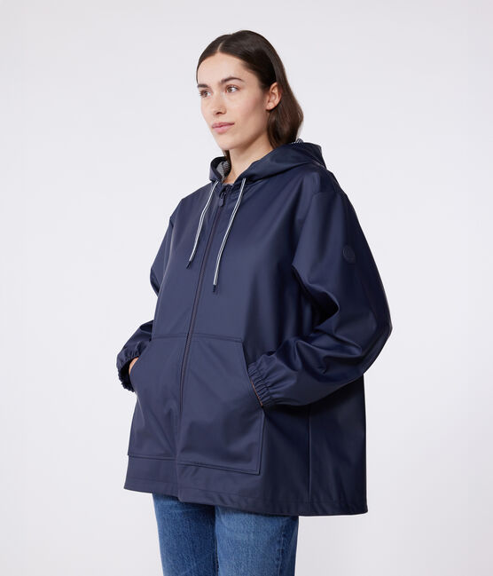 Cerata con cappuccio donna blu SMOKING
