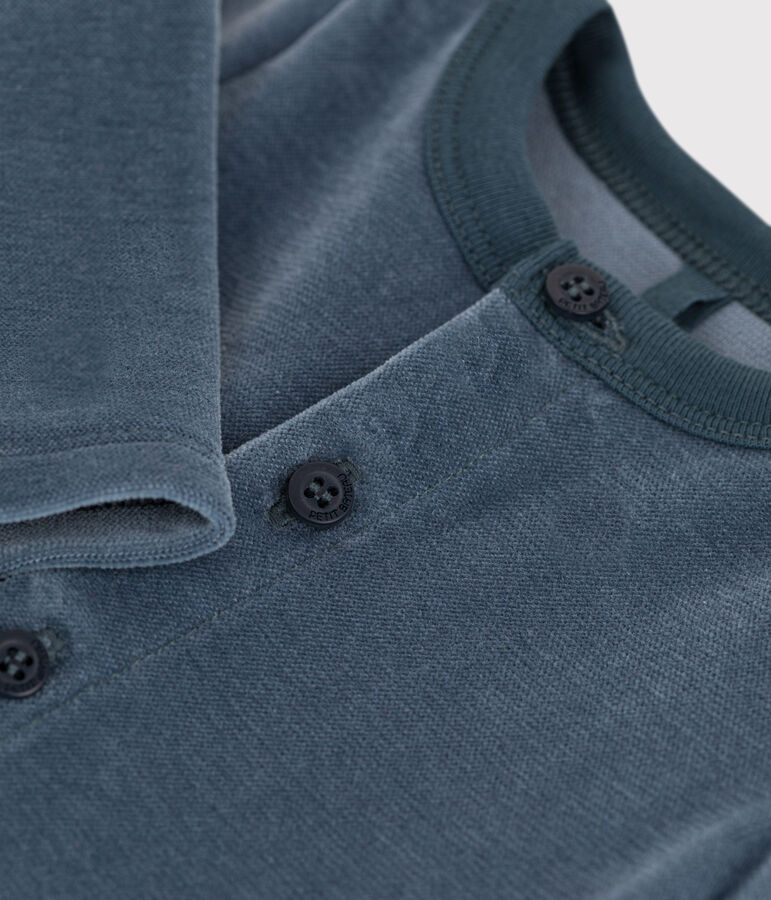 Cardigan beb&egrave; in velluto di cotone DUCKY