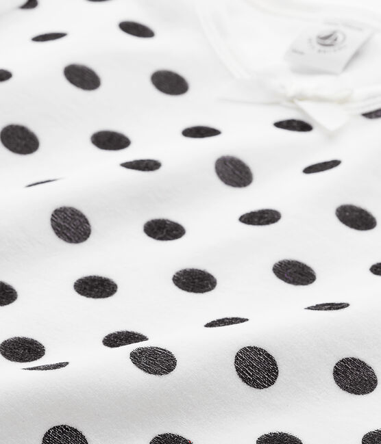 Camicia da notte per bambina in ciniglia blu SMOKING/bianco LAIT/ SMOKING