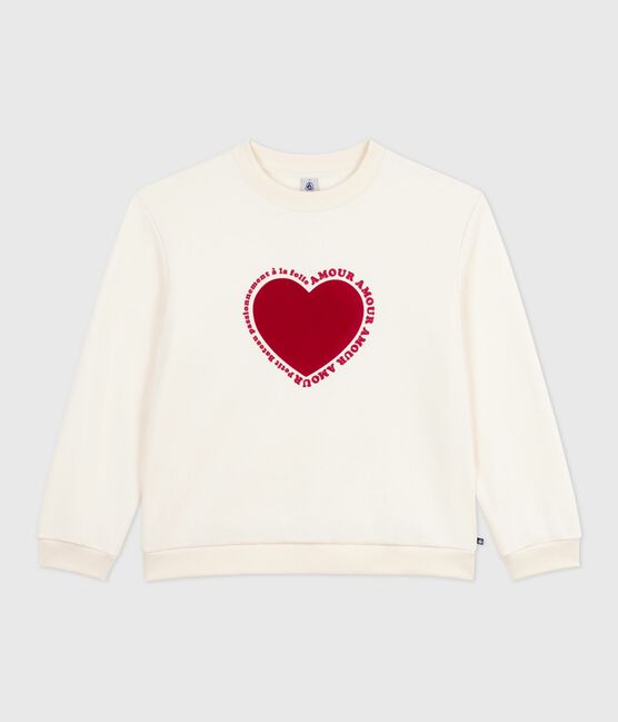 Felpa donna in cotone ecru MILK