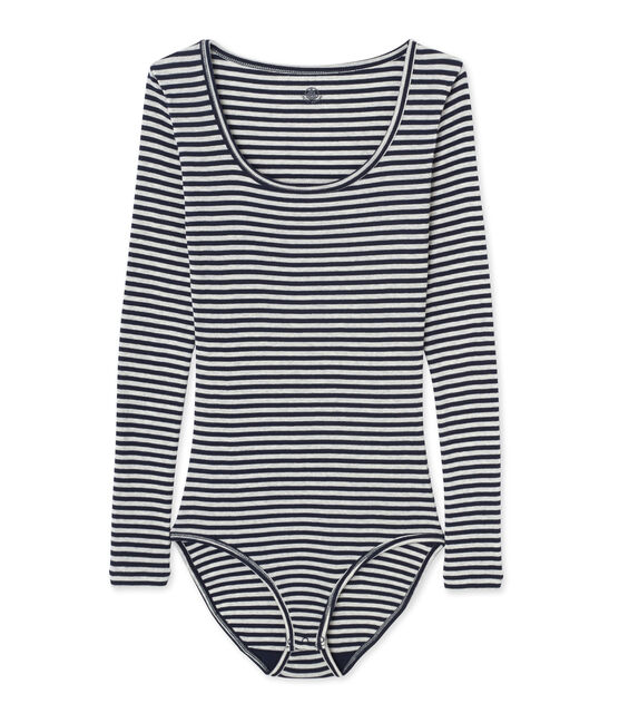 Body donna a righe Colette blu SMOKING/grigio BELUGA