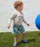 Short bebé bambino stampato grigio BELUGA/bianco MULTICO