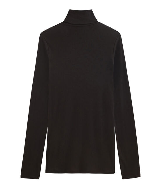 dolcevita donna in cotone leggero nero NOIR