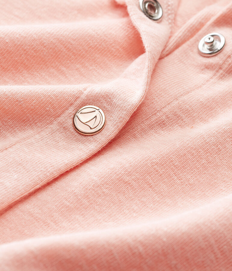 Cardigan bambina in cotone/lino ROSAKO