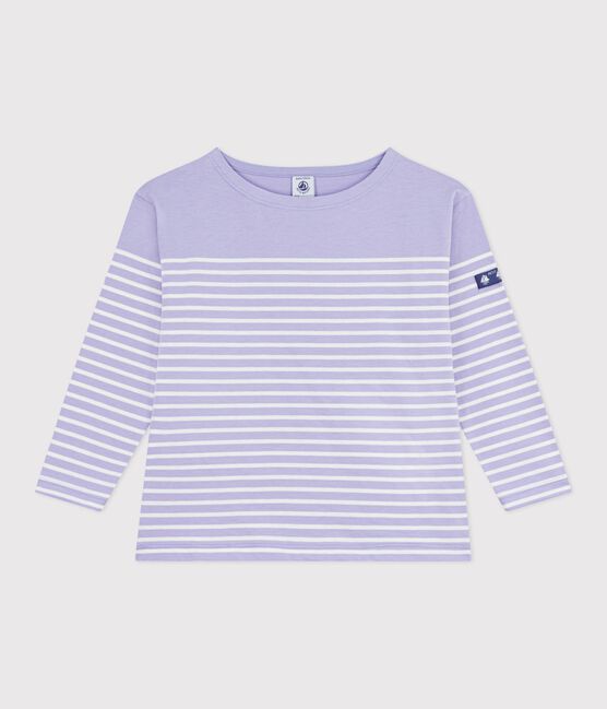 Marinière in cotone bambino viola SQUAW/ MILK