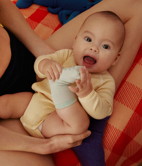 Confezione da 3 body incrociati bebè a maniche lunghe in cotone variante 1