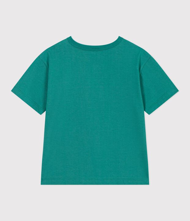 T-shirt a maniche corte in cotone bambina verde