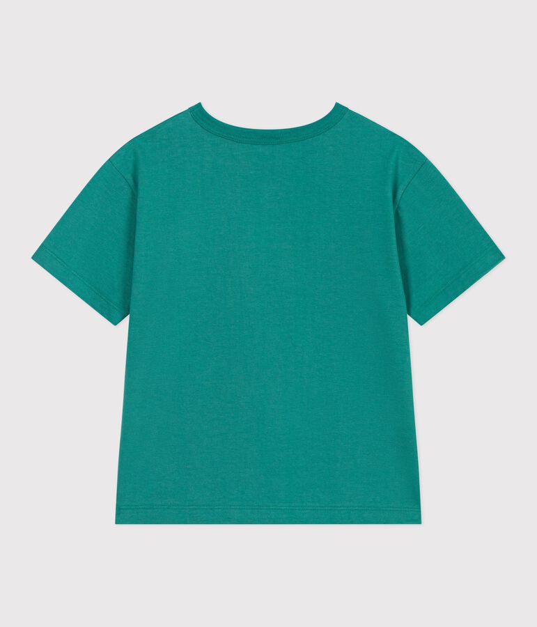 T-shirt a maniche corte in cotone bambina verde