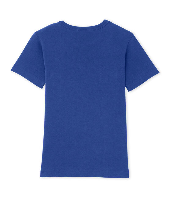 T-shirt bambino con motivo blu Peter