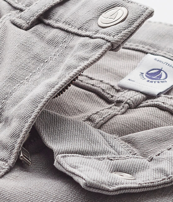 Pantaloni per bambino in jeans grigio grigio Gris