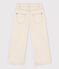 Pantaloni flare in denim bambina ecru AVALANCHE
