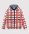 Giacca a vento caldo bambino unisex bianco MARSHMALLOW+SIGNAL/rosso MULTICO