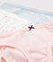 Confezione da 3 slip pois multicolore bambina in cotone biologico variante 1