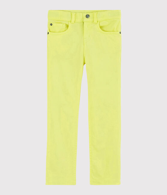 Pantaloni in serge bambino giallo CITRONEL