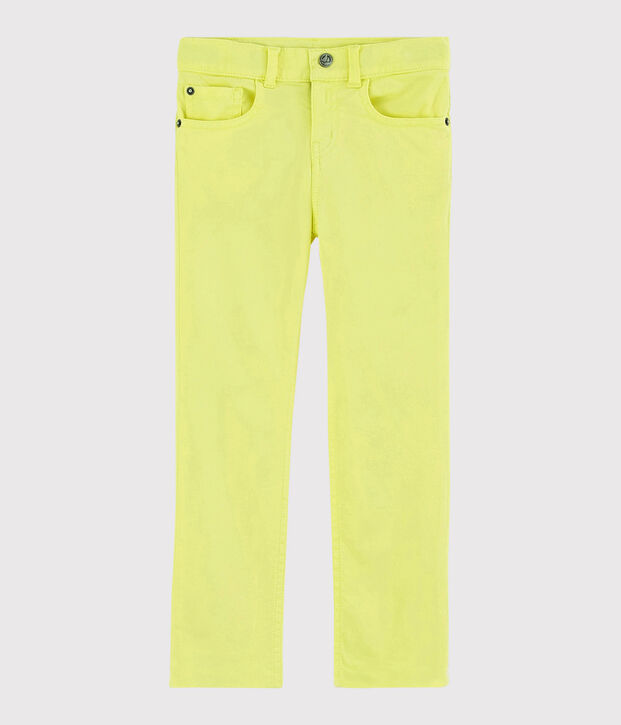 Pantaloni in serge bambino giallo
