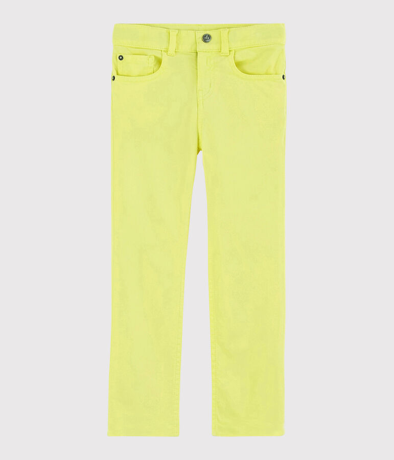 Pantaloni in serge bambino giallo