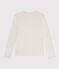 T-shirt a maniche lunghe in cotone con finiture a punto cocotte donna MONTELIMAR CHINE