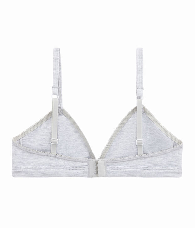 Reggiseno a triangolo per bambina grigio