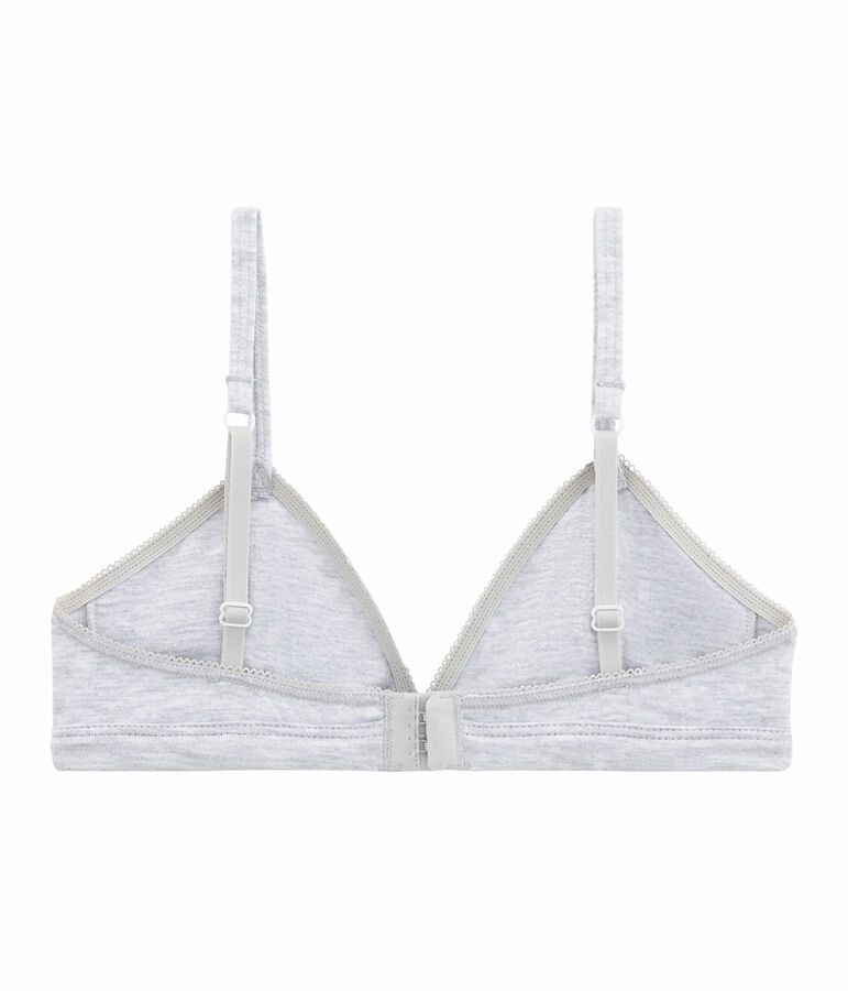 Reggiseno a triangolo per bambina grigio