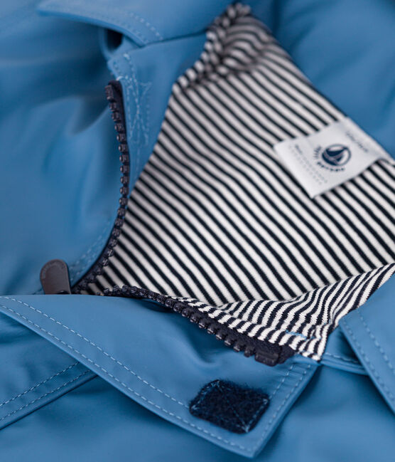 Impermebile iconico neonato blu BEACH