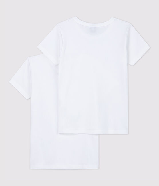 Confezione da 2 t-shirt manica corta bianche bambino variante 1