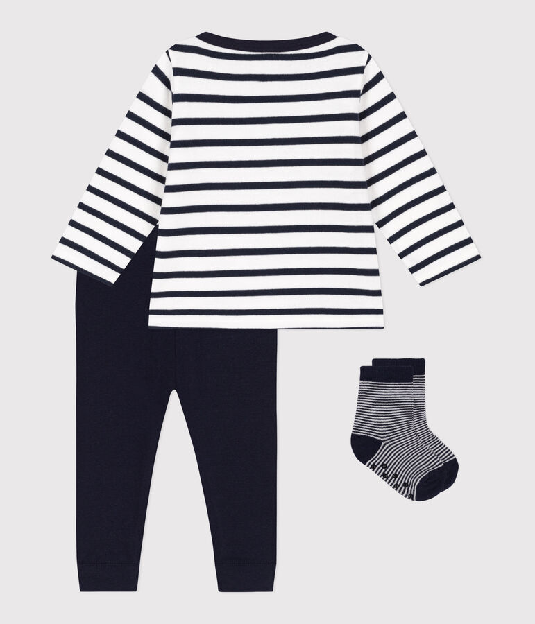 Set regalo tre pezzi neonato multicolore