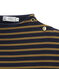 abito rigato a maniche corte in jersey pesante donna blu SMOKING/marrone BRINDILLE