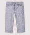 Pantaloni in twill con ricami bebè maschio grigio CONCRETE