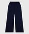 Pantaloni in cotone donna blu SMOKING