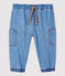 Pantaloni in denim chiaro bebè maschio blu DENIM CLAIR